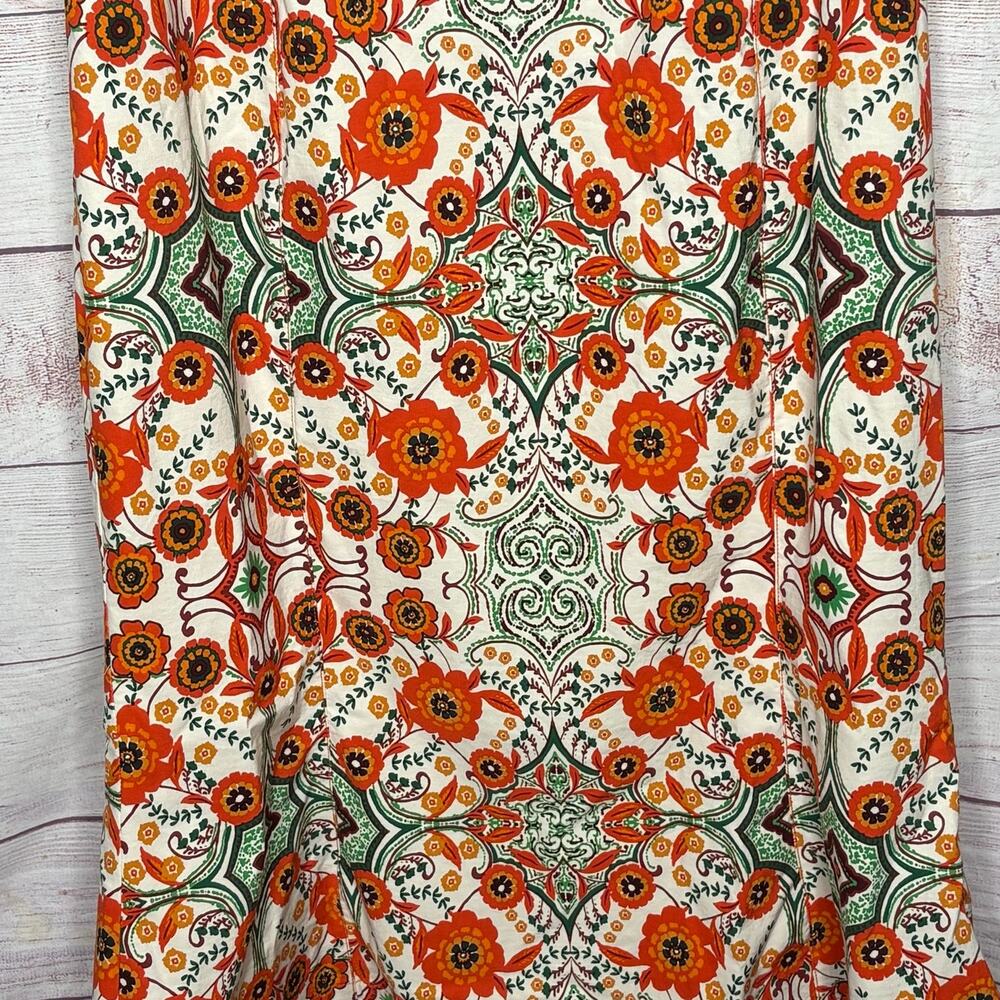 By Anthropologie The Cecily Fit & Flare Sweetheart Neck Floral Dress Large New - Picture 11 of 13
